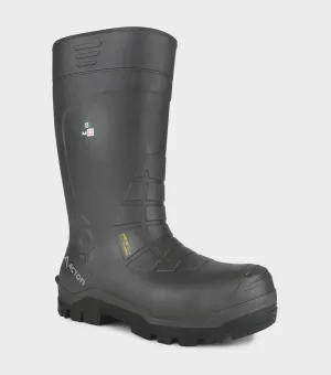 Acton Men's All weather, grey | 15'' insulated Work Boots | Metguard Protection