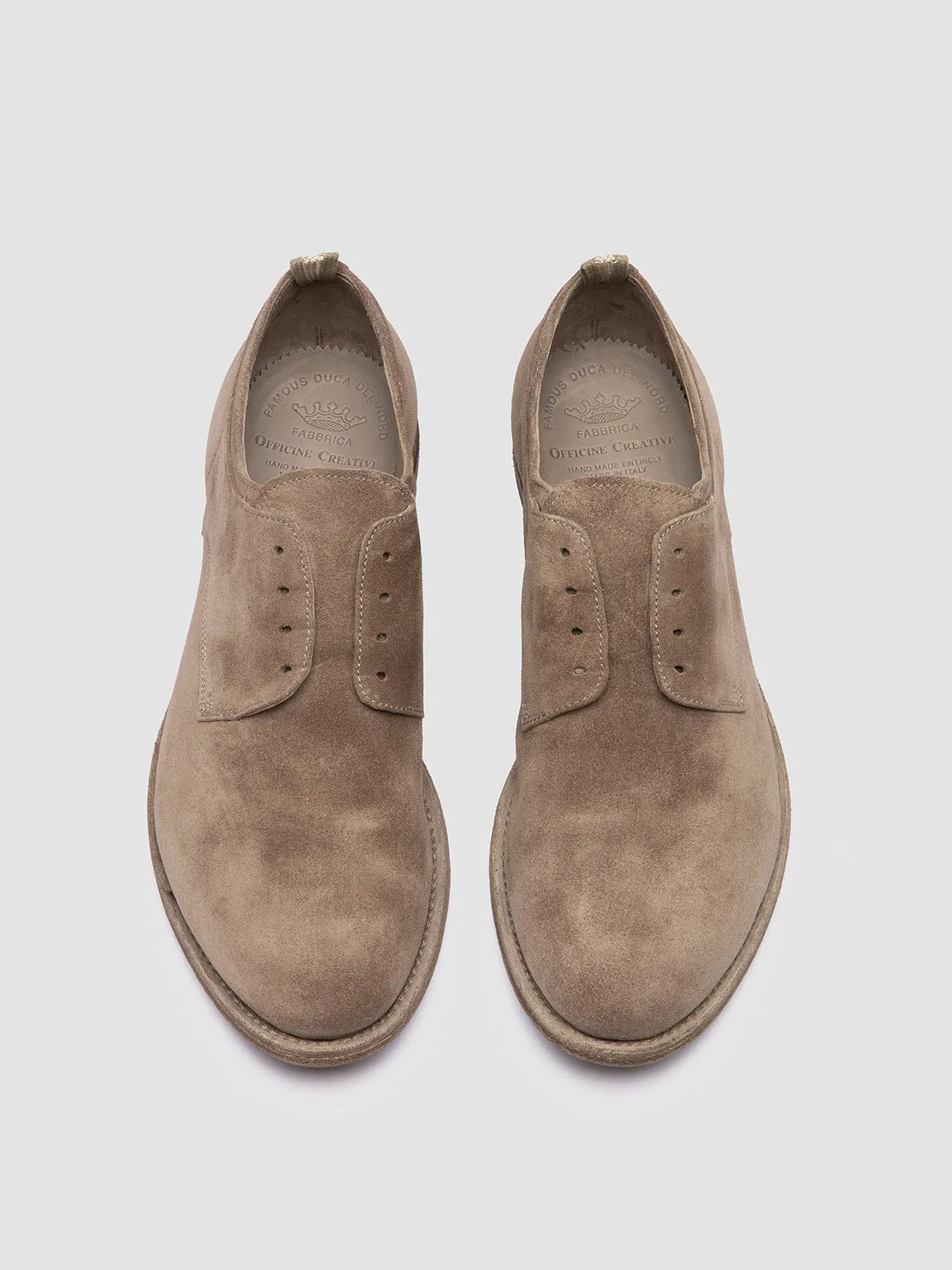 ARCHIVE 500 - Grey Suede Derby Shoes