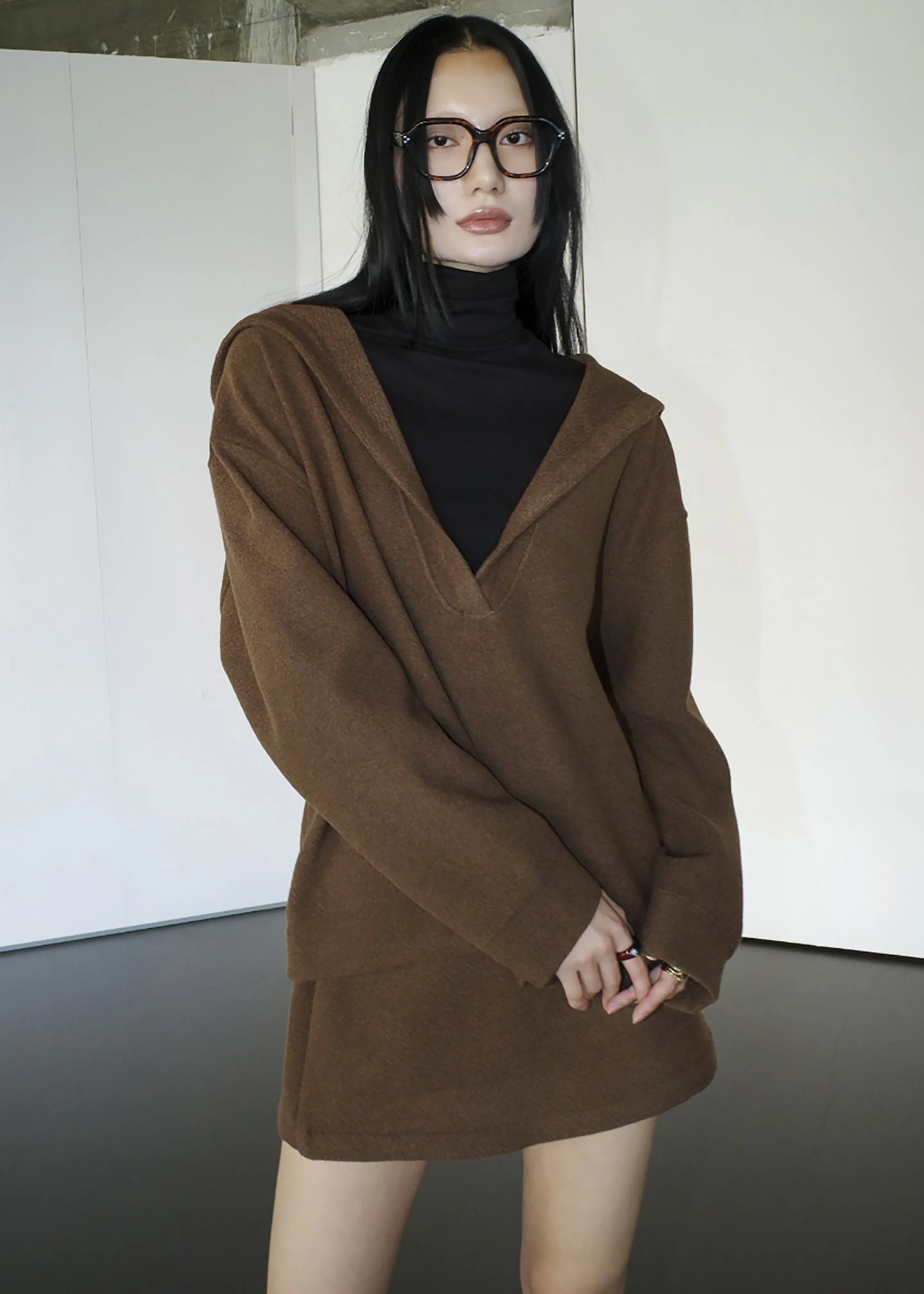 Belsay Hoodie - Khaki Brown