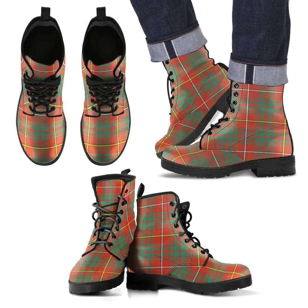 Bruce Ancient Tartan Leather Boots