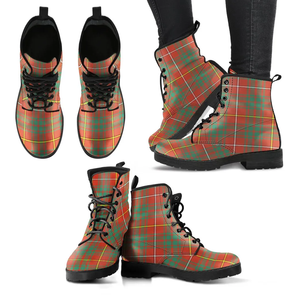 Bruce Ancient Tartan Leather Boots