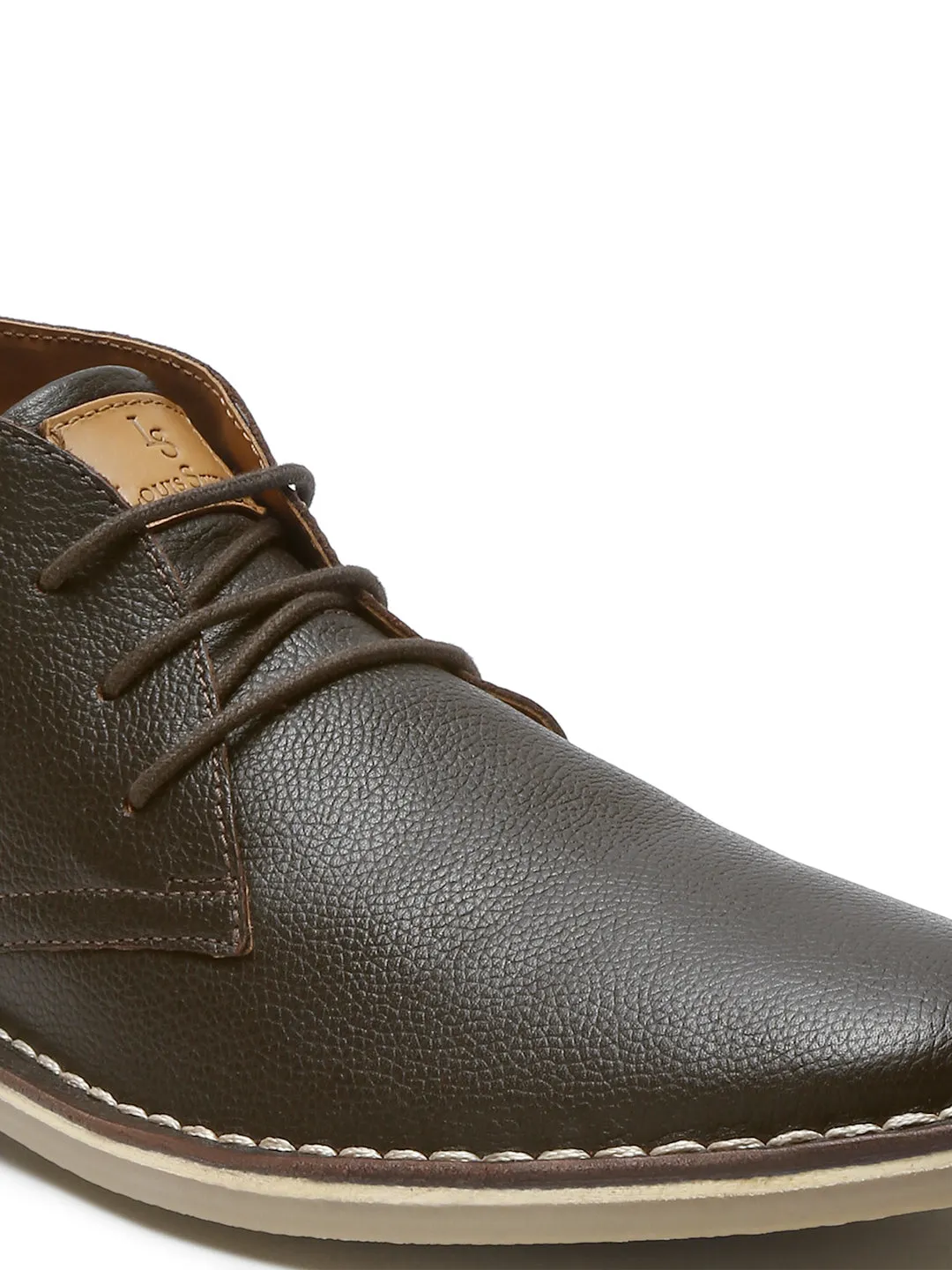 Brunette Brown Italian Leather British Stitch Down Chukka Boots