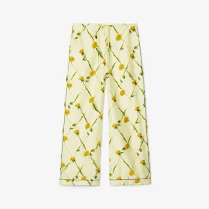 BURBERRY DANDELION SILK PYJAMA TROUSERS