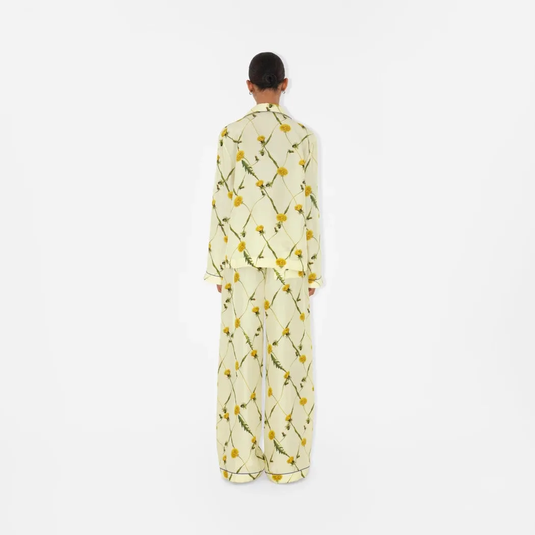 BURBERRY DANDELION SILK PYJAMA TROUSERS