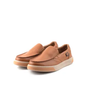 C by camel active Leather Smooth Slip On Shoes Men Tan LEAGLE-822412-HX1SVC-8