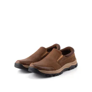 camel active Leather Classic Slip On Shoes Men Brown REVOLT-852407-RS1-3