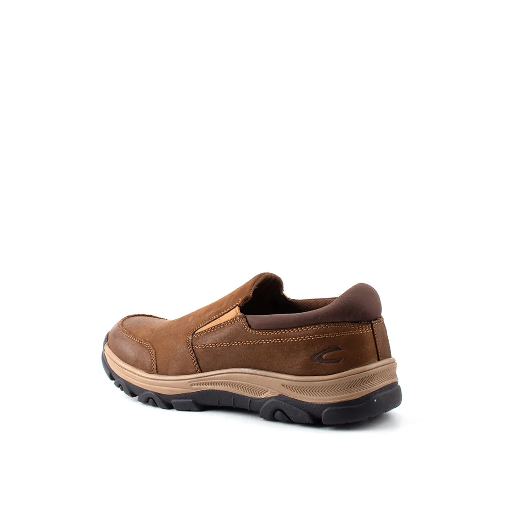 camel active Leather Classic Slip On Shoes Men Brown REVOLT-852407-RS1-3
