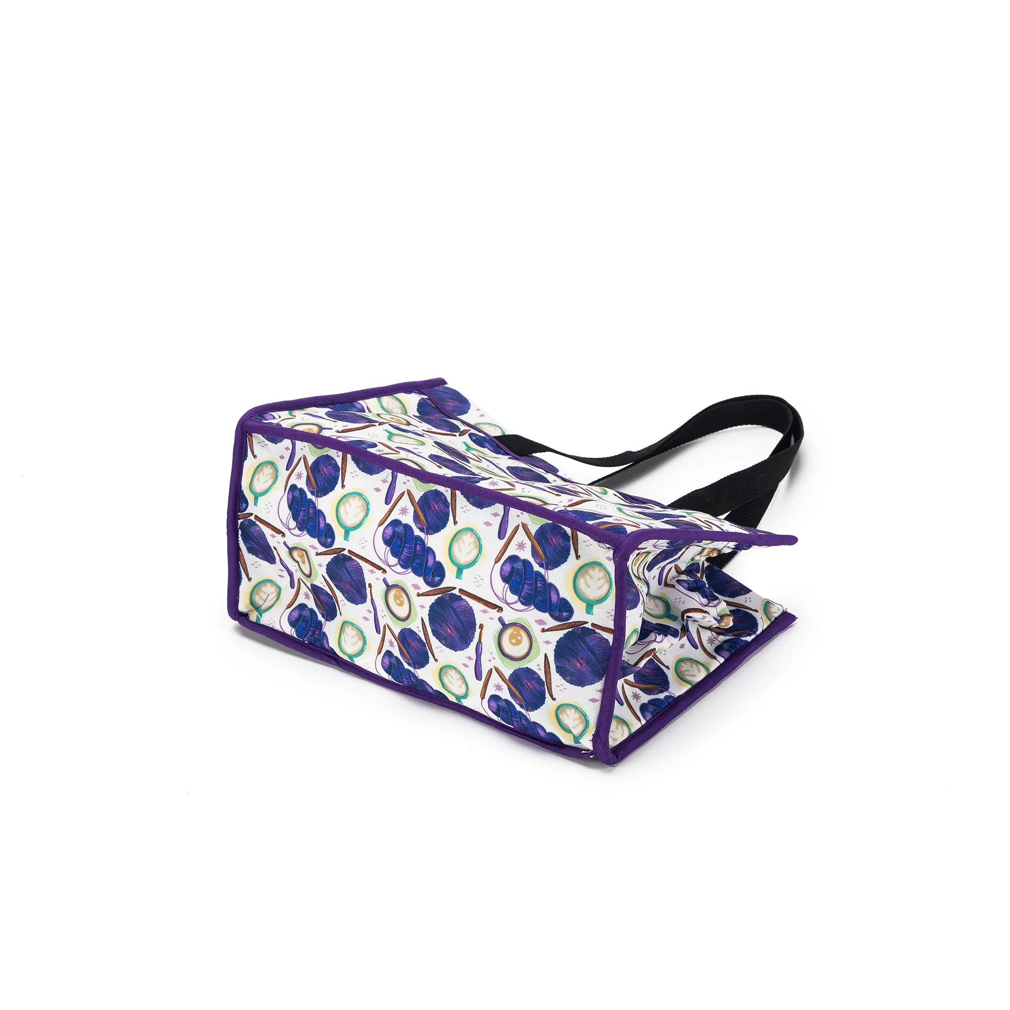Chicken Boots x della Q Project Bag | Coffee and Yarn Purple