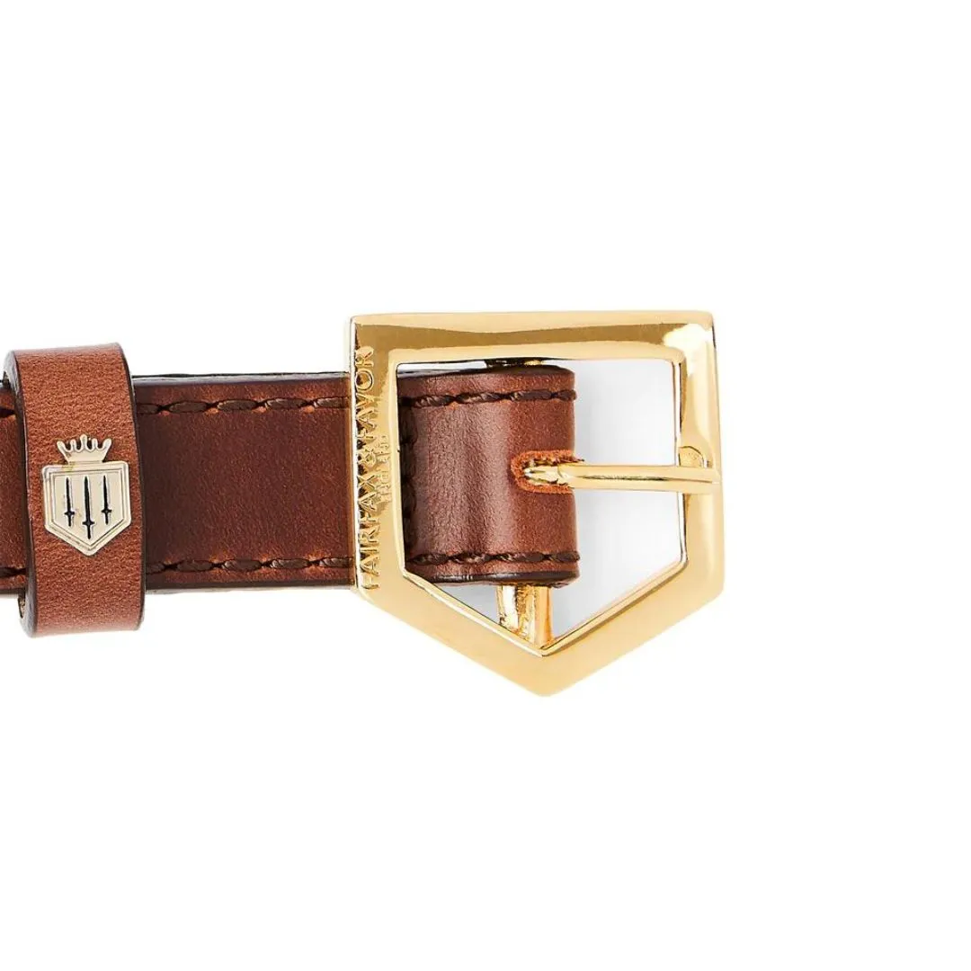 Fairfax & Favor Fitzroy Leather Dog Collar in Tan