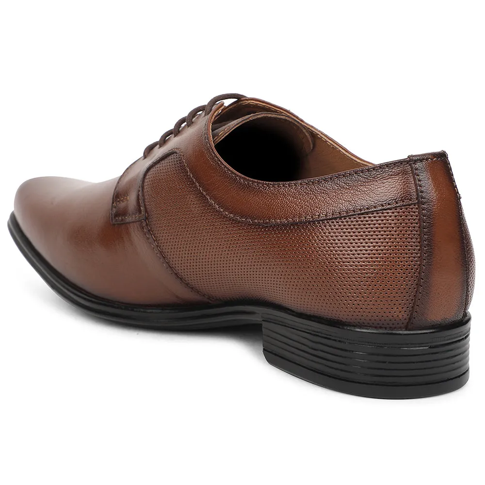 Healers Brown Formal Lacing Derby Shoes For Men UDL-15 By Liberty