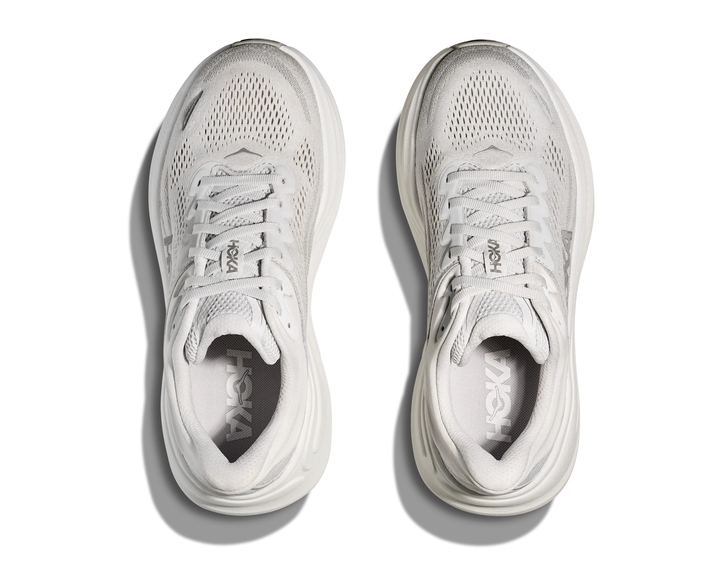 Hoka Bondi 9 Stardust Silver Wide Women's