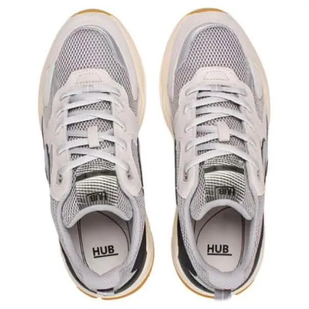 HUB Grid Heren Sneaker Cement