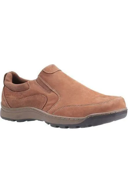 Hush Puppies Jasper slip on shoe in tan nubuck