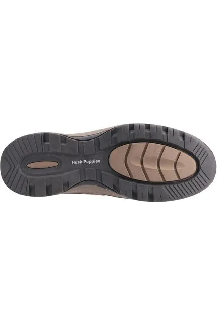 Hush Puppies Jasper slip on shoe in tan nubuck
