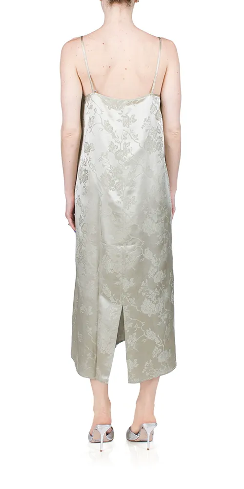 Jacquard Slip Dress Ash