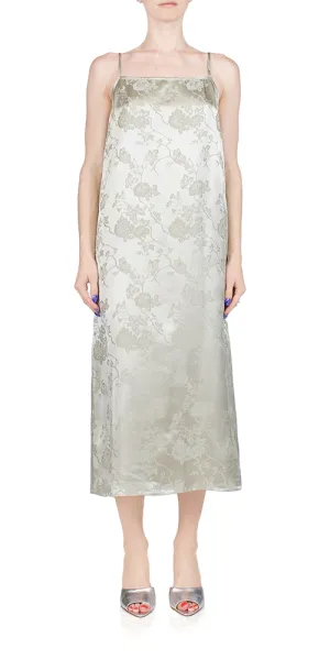 Jacquard Slip Dress Ash