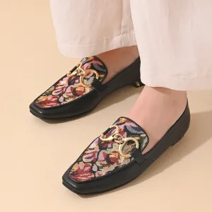 Jade Square Toe Loafers Shoes