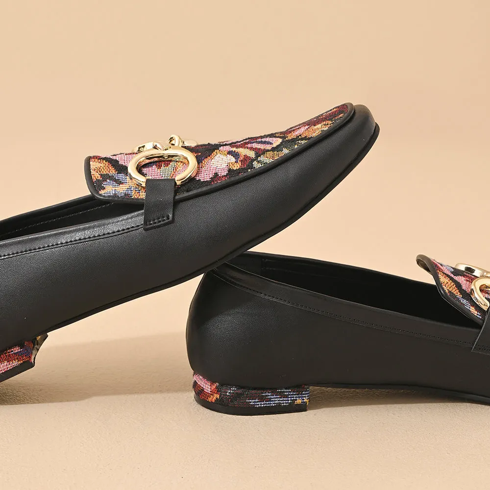 Jade Square Toe Loafers Shoes