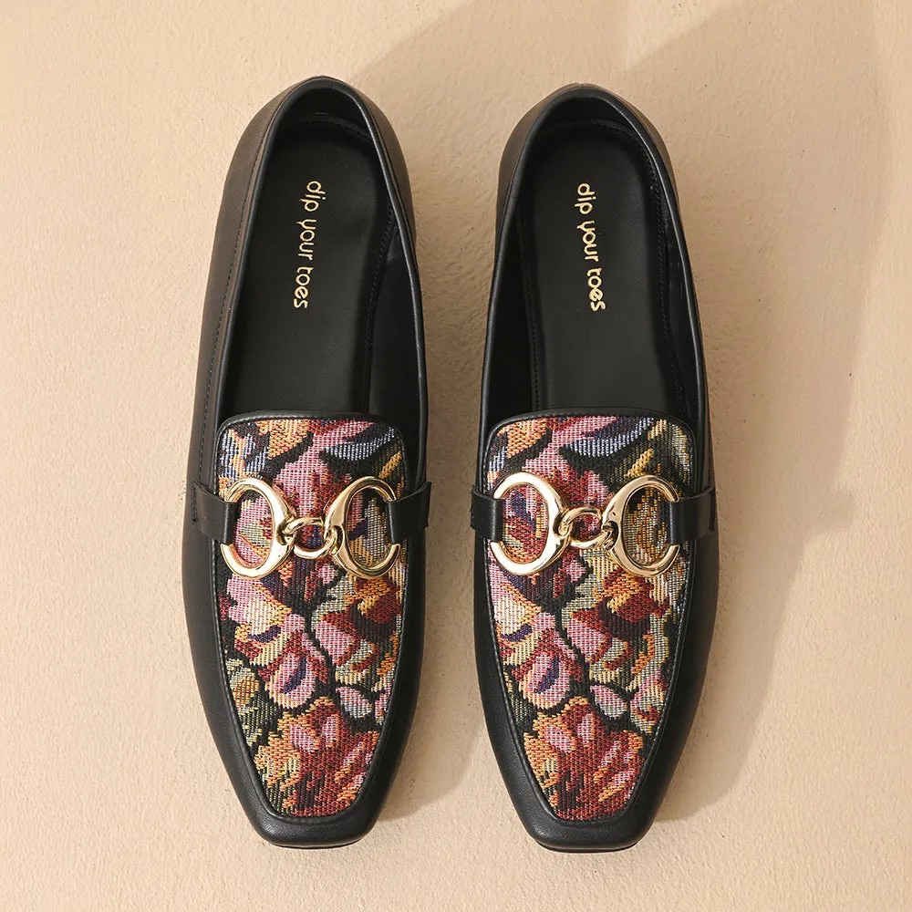 Jade Square Toe Loafers Shoes