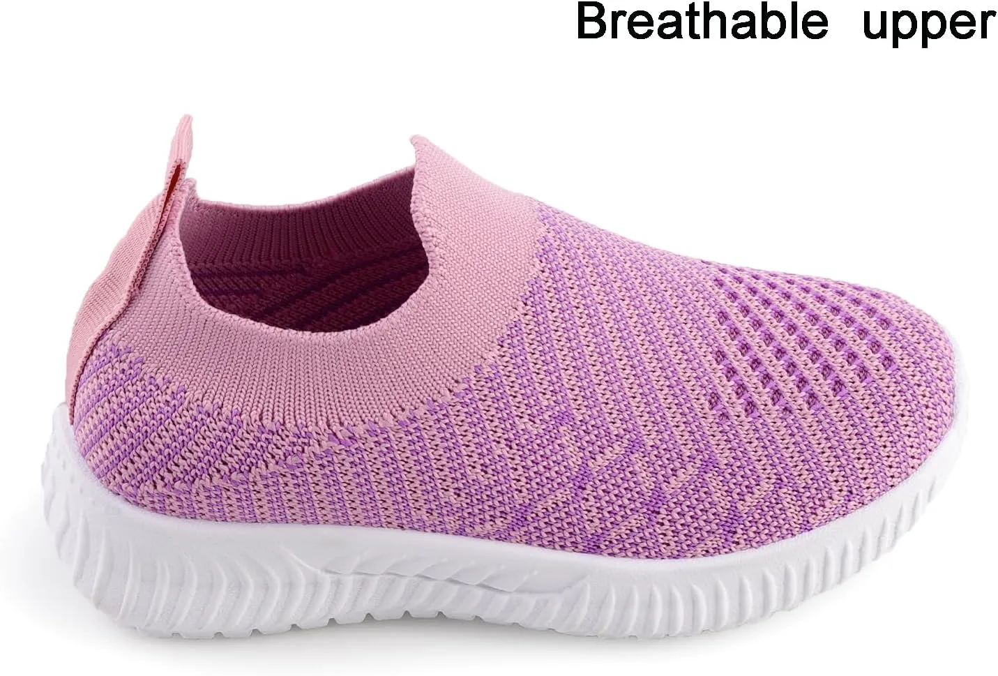 Kids Sneakers Girls' Sneakers Breathable Mesh Slip on Walking Shoes for Boys and Girls