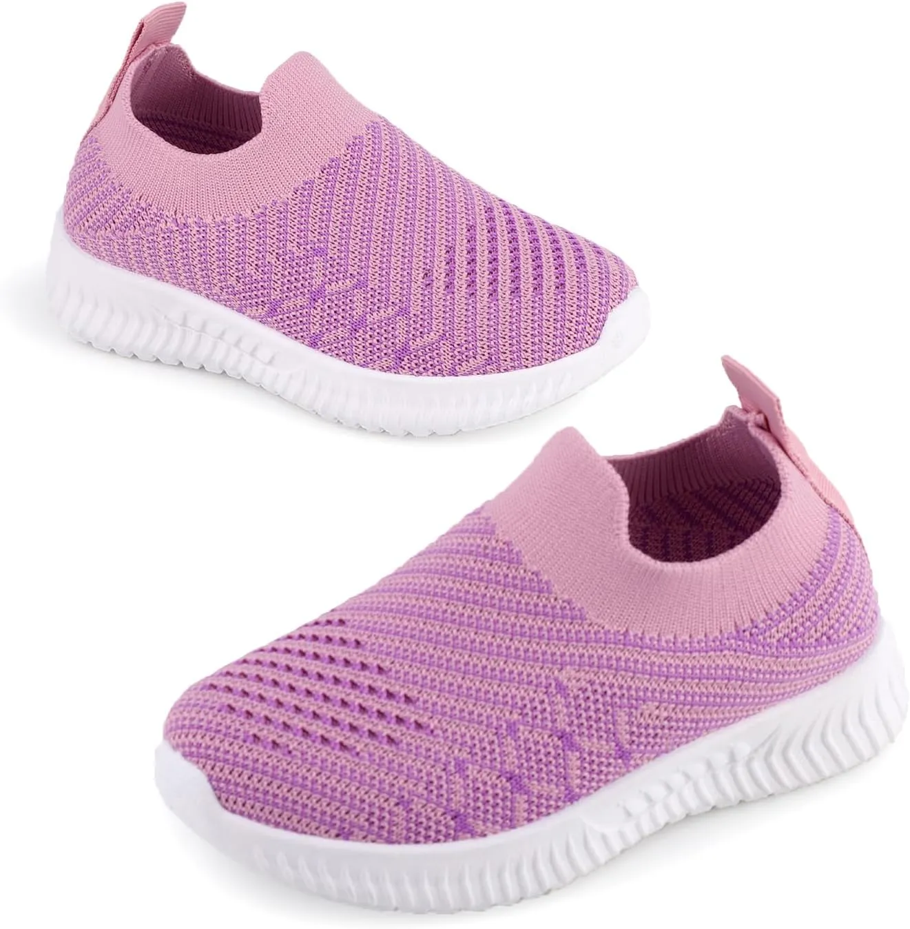 Kids Sneakers Girls' Sneakers Breathable Mesh Slip on Walking Shoes for Boys and Girls