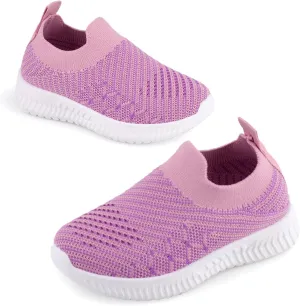 Kids Sneakers Girls' Sneakers Breathable Mesh Slip on Walking Shoes for Boys and Girls