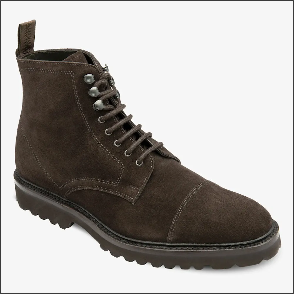 Loake Aquarius Dark Brown Suede Boot--