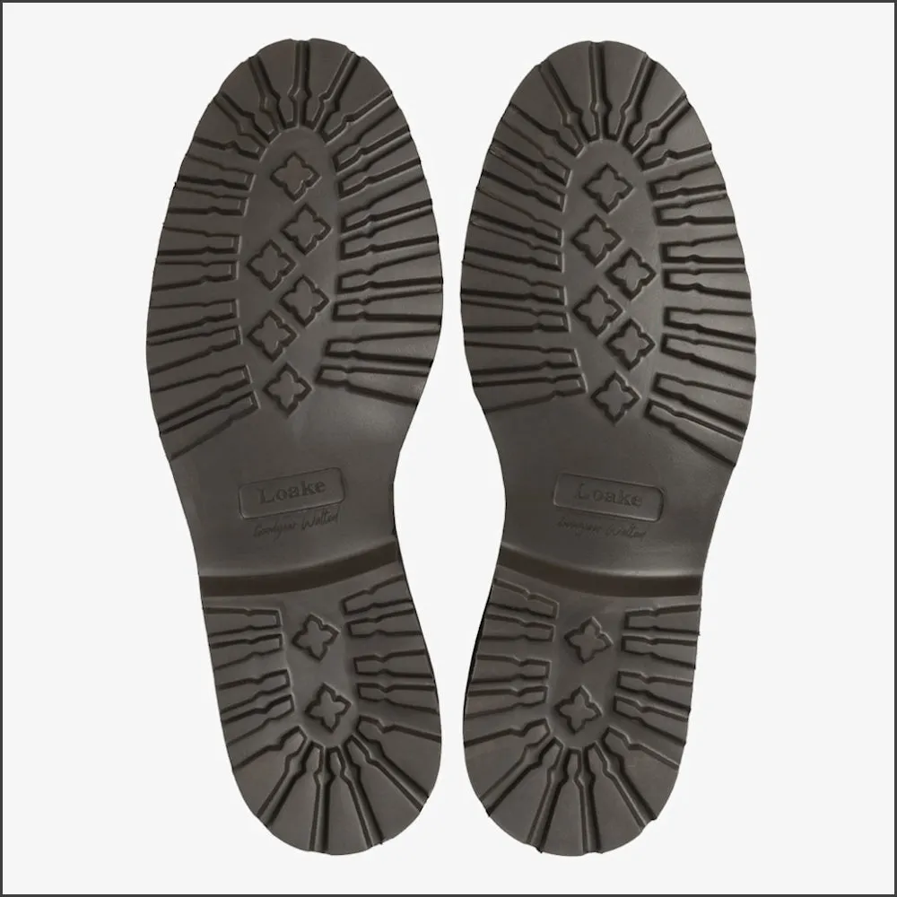 Loake Aquarius Dark Brown Suede Boot--