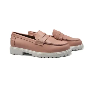 Mamelina Nude Pink Chunky Penny Loafer 1288