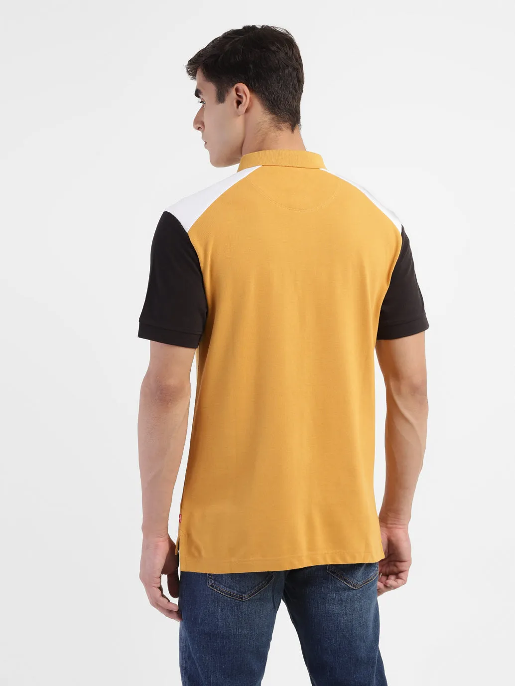 Men's Colorblock Regular Fit Polo T-shirt