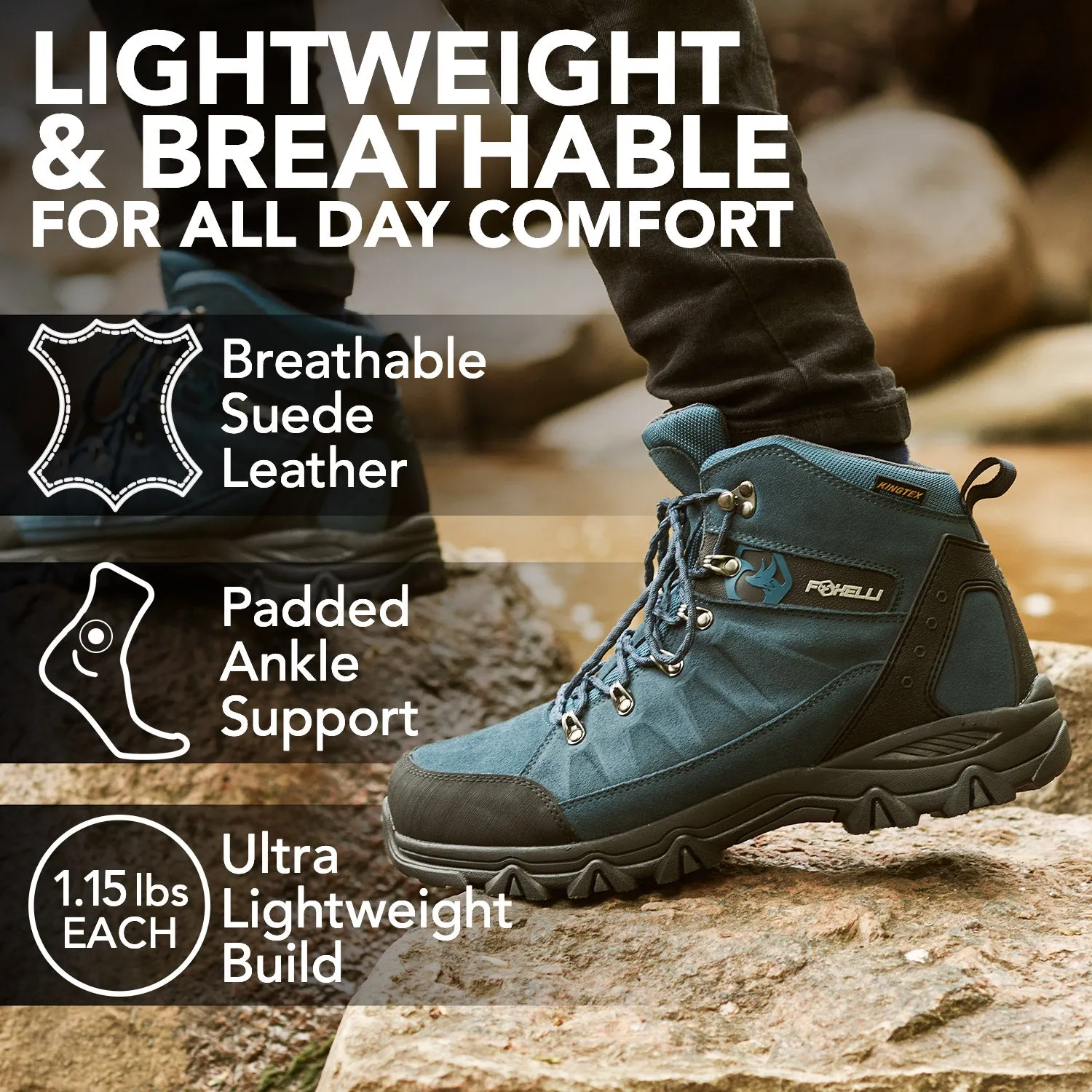 Men’s Hiking Boots – Blue