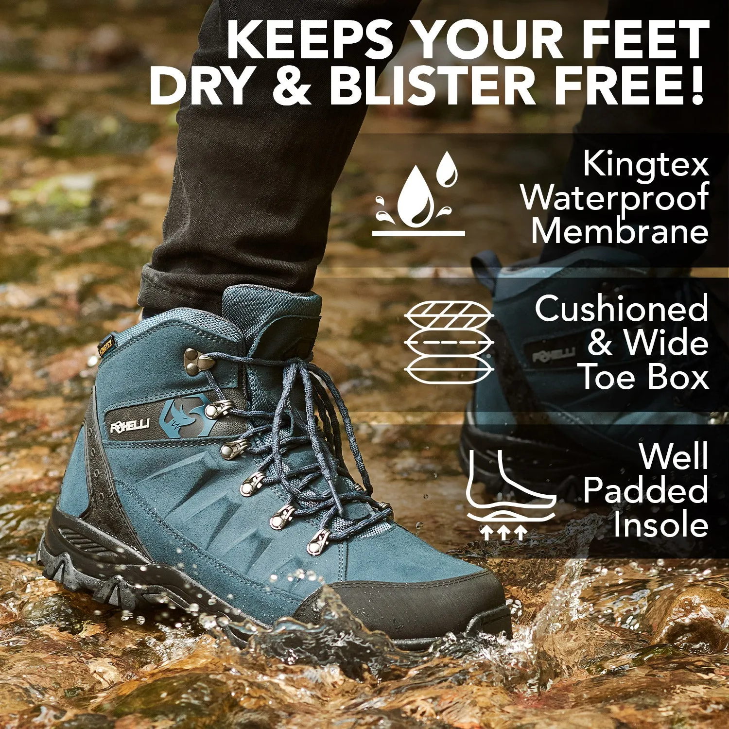 Men’s Hiking Boots – Blue