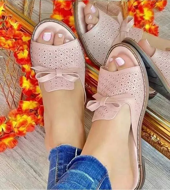 MOONBIFFY Peppy Premium Open Toe Anti-slip Leather Multi-Choice Sandal Shoes
