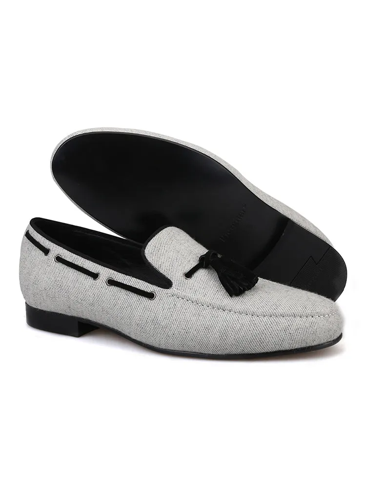 New imported velvet tassel loafers of the same style as the big brand British style men's single shoes banquet shoes large size smoking shoes