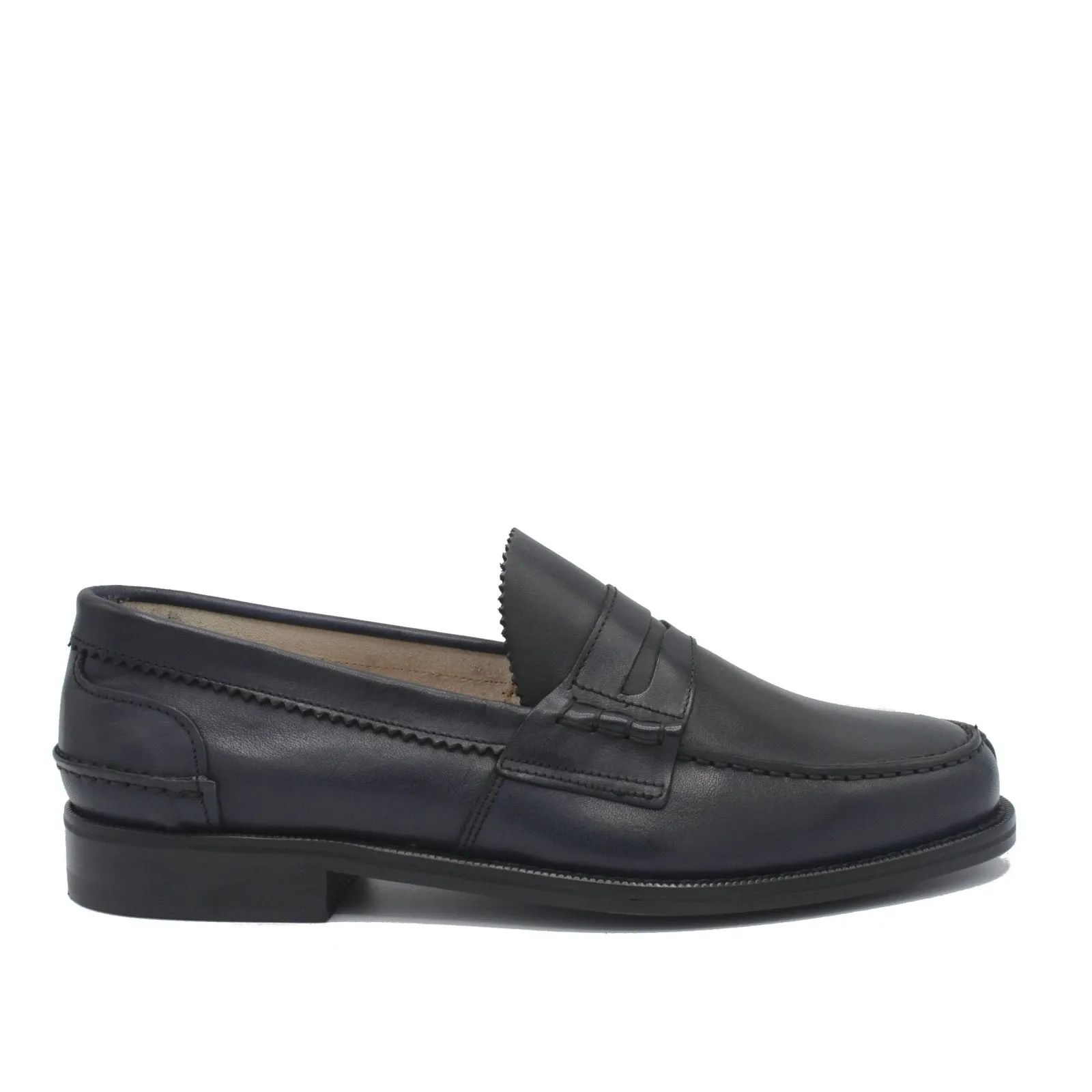PENNY LOAFER BLUE LEATHER