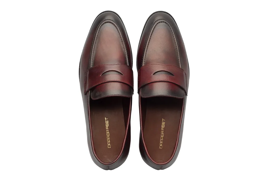 Penny Loafers - Cherry