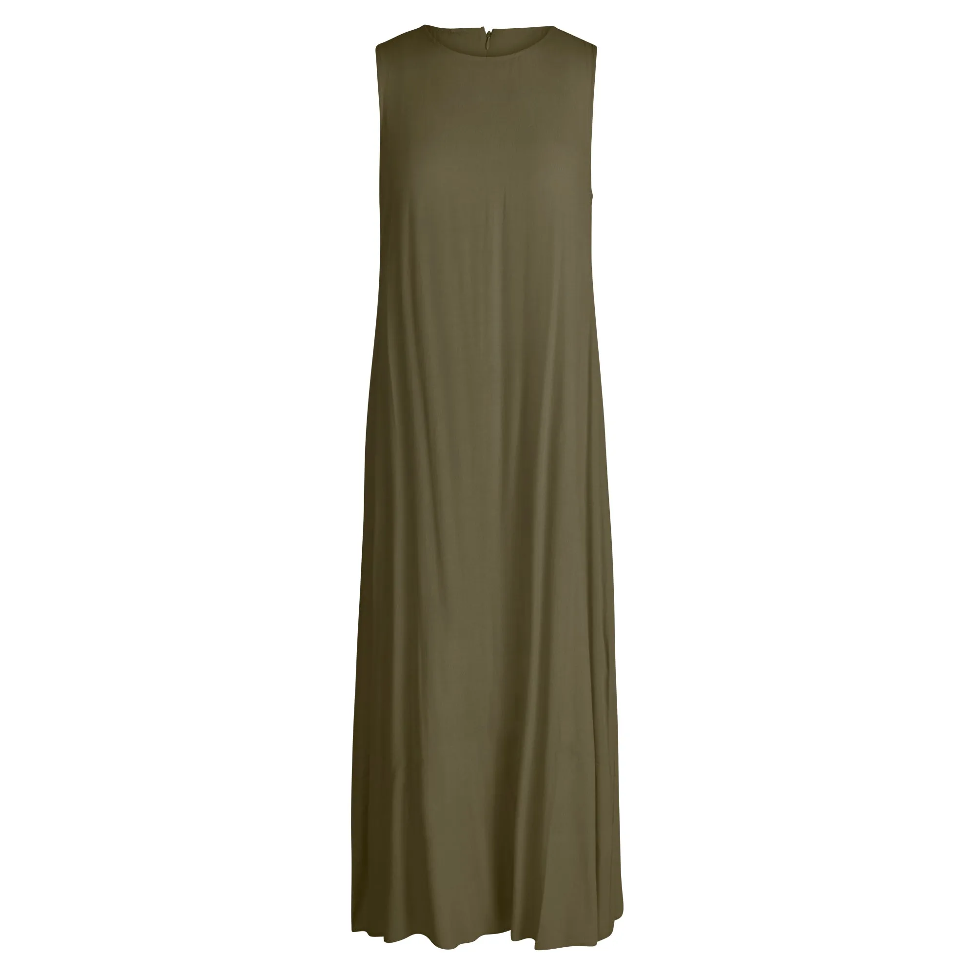 Point Georgette Crew A-line Dress