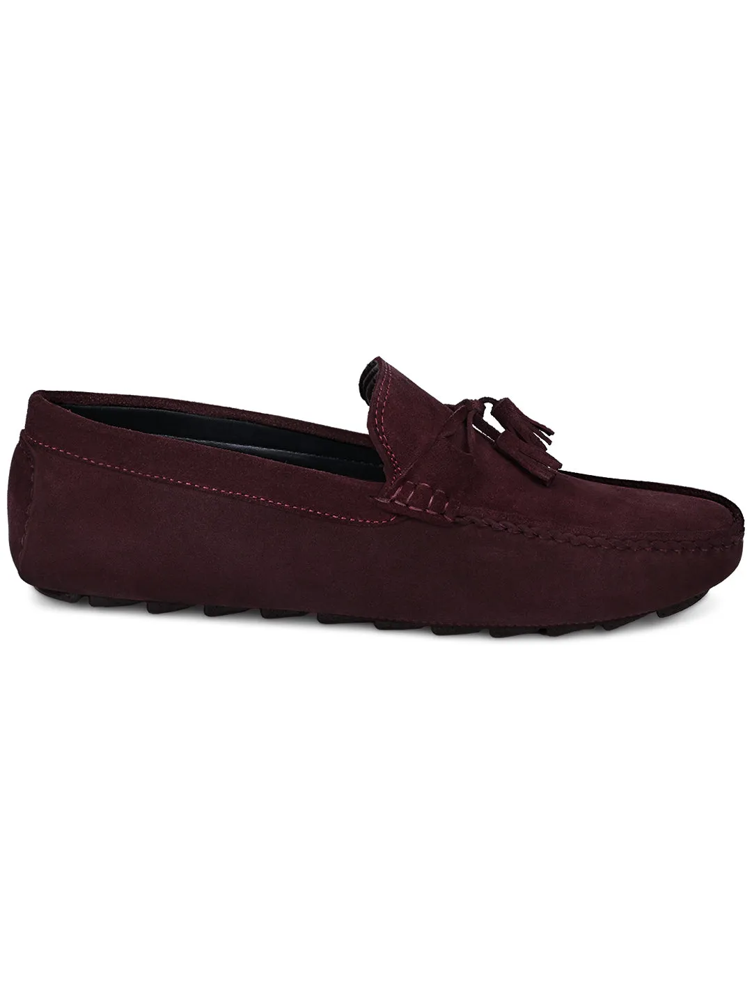 Rosewood Handmade Italian Suede Leather Penny Tassel Loafers