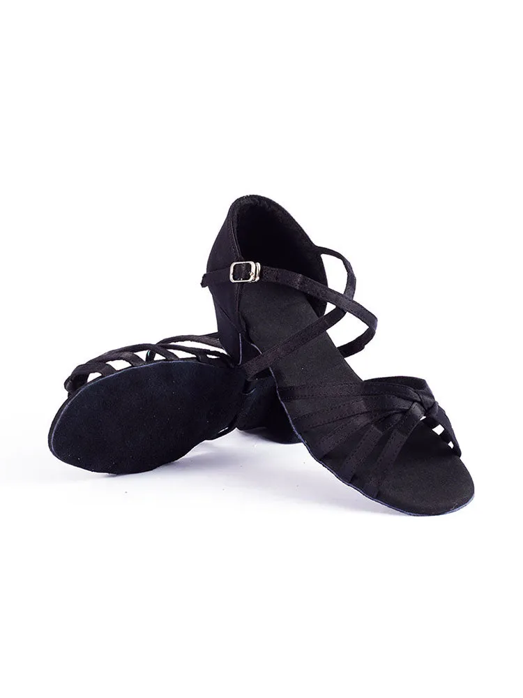 Satin Latin Dance Shoes Soft Sole Training Shoes