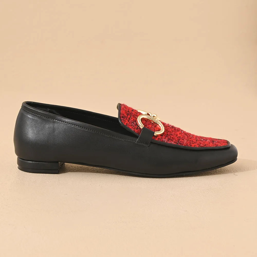 Scarlet Square Toe Loafers Shoes