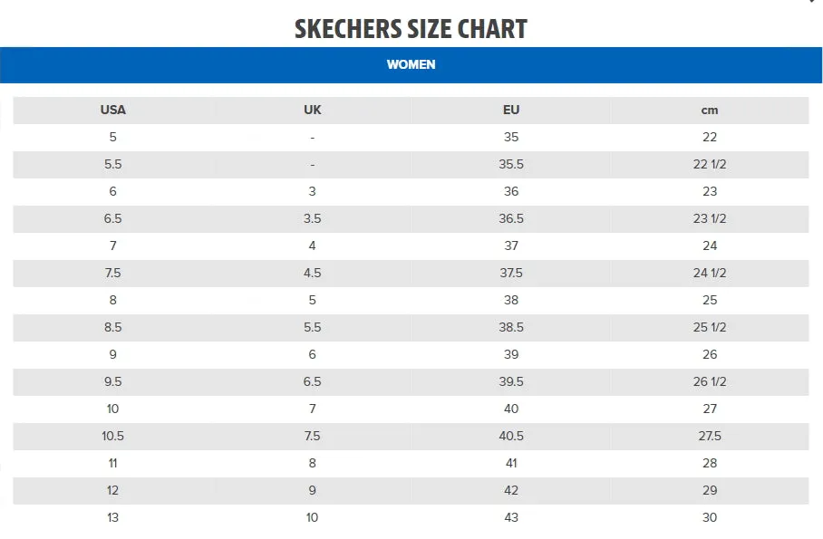 Skechers (GAR77283EC) Ladies Ghenter Dagsby in UK 3 to 8