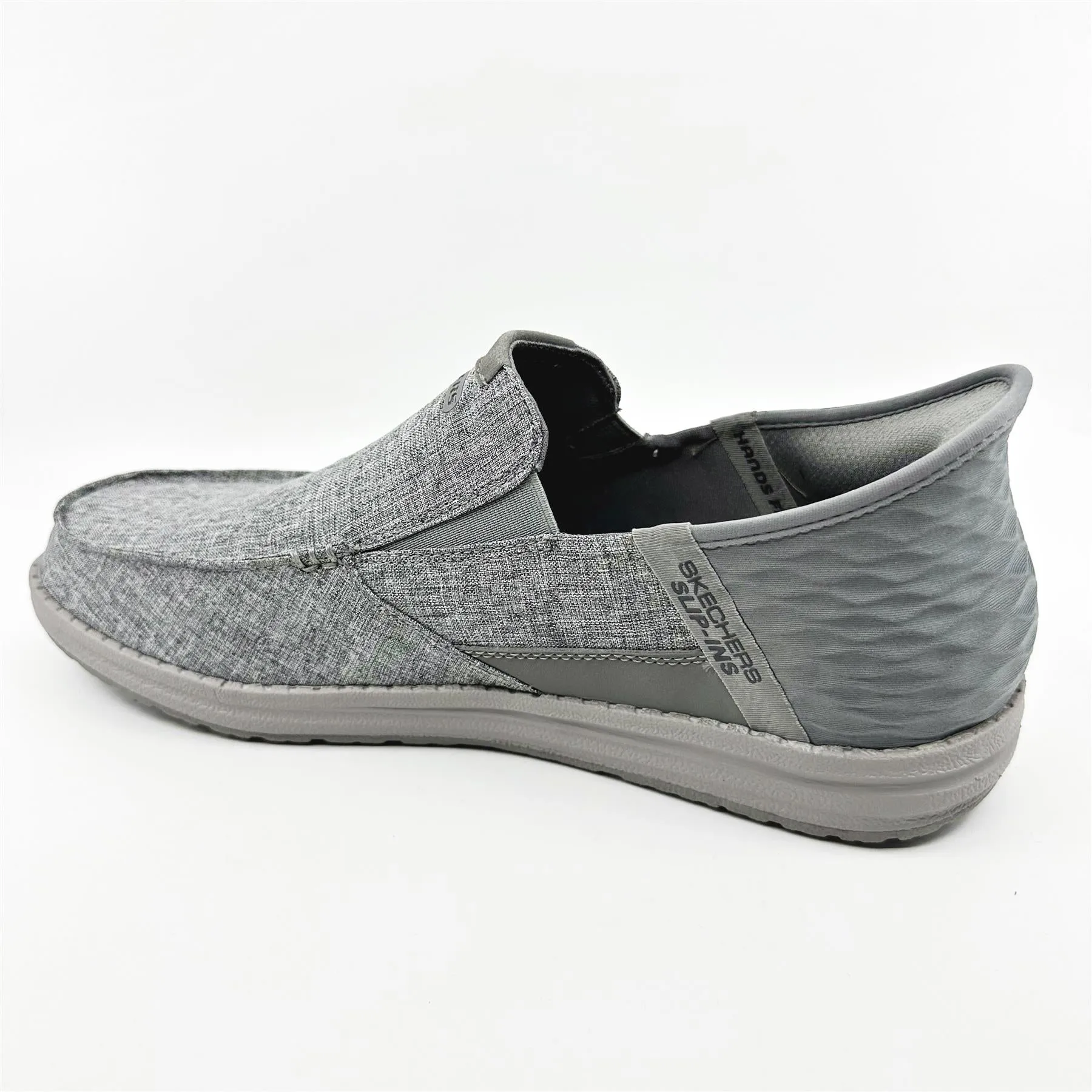 Skechers Melson Medford Gray Mens Slip On Sneakers