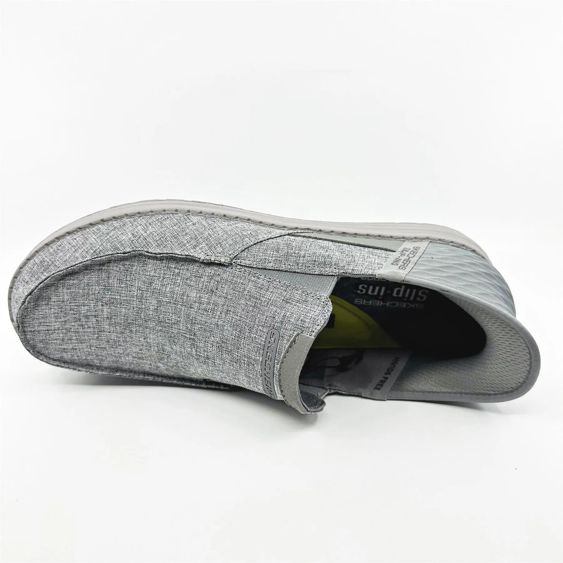 Skechers Melson Medford Gray Mens Slip On Sneakers
