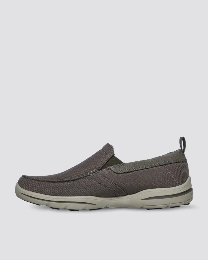 SKECHERS MENS HARPER WALTON - KHAKI