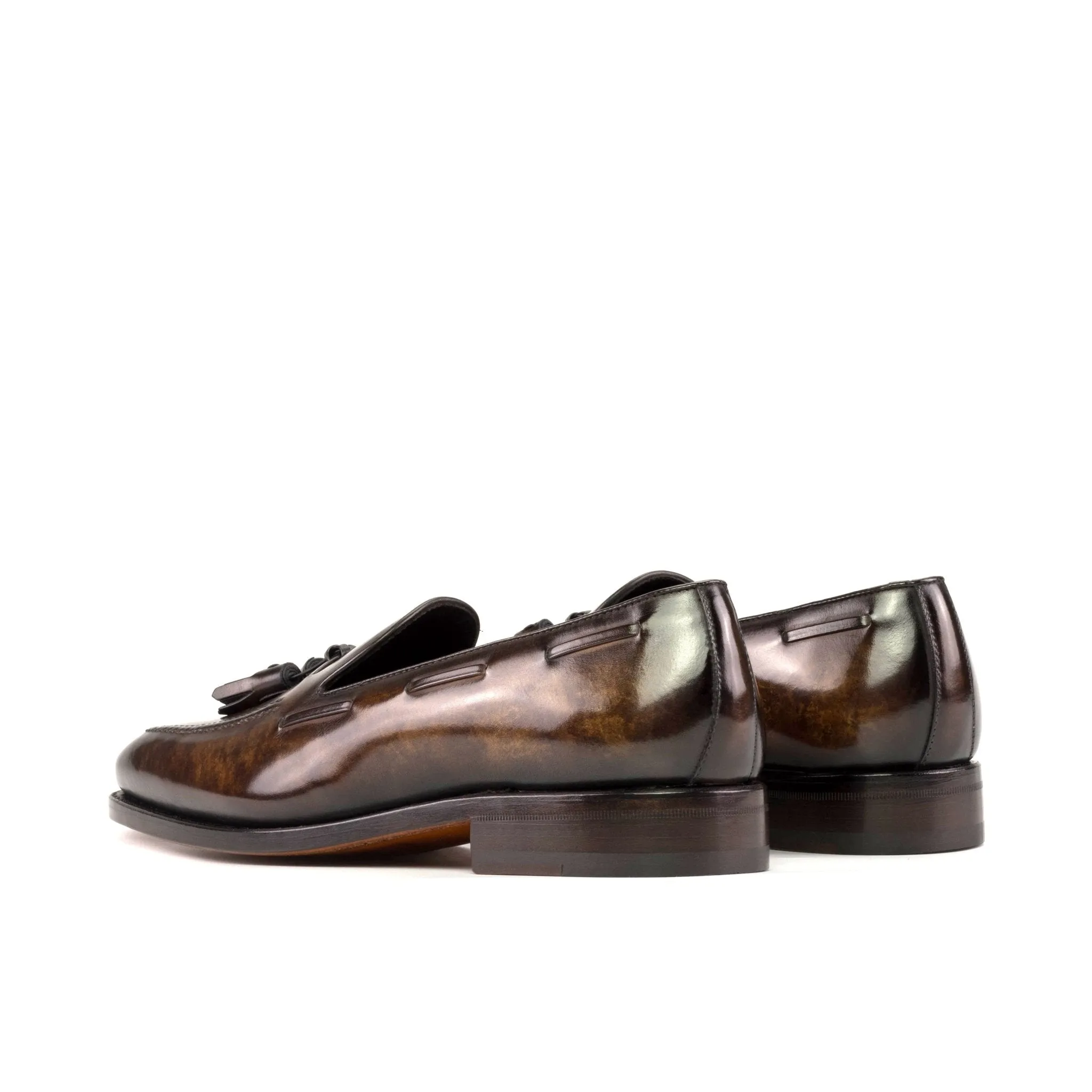 Tassel Loafer in Tobacco Patina Box Calf