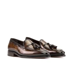 Tassel Loafer in Tobacco Patina Box Calf