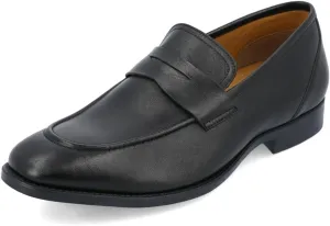 Thomas & Vine Men's Bishop Apron Toe Penny Loafer  Color Black Size 12M