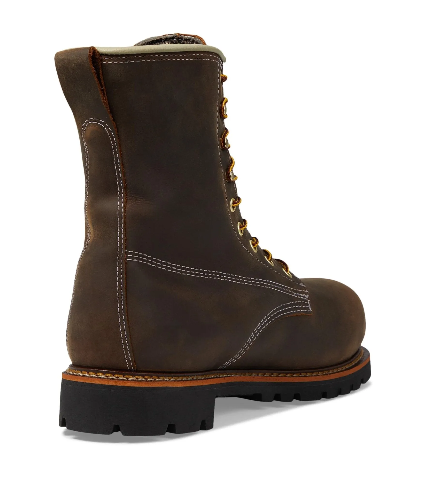 Thorogood Men's 8" Waterproof American Legacy Insulated Crazy Horse Round Nano Safety Toe Work Boot