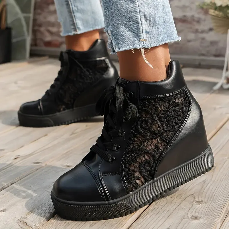 Veterschoenen Ademende verhogende casual schoenen