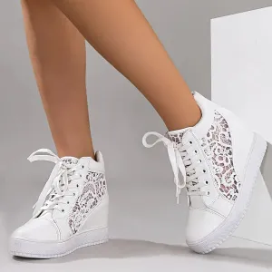 Veterschoenen Ademende verhogende casual schoenen